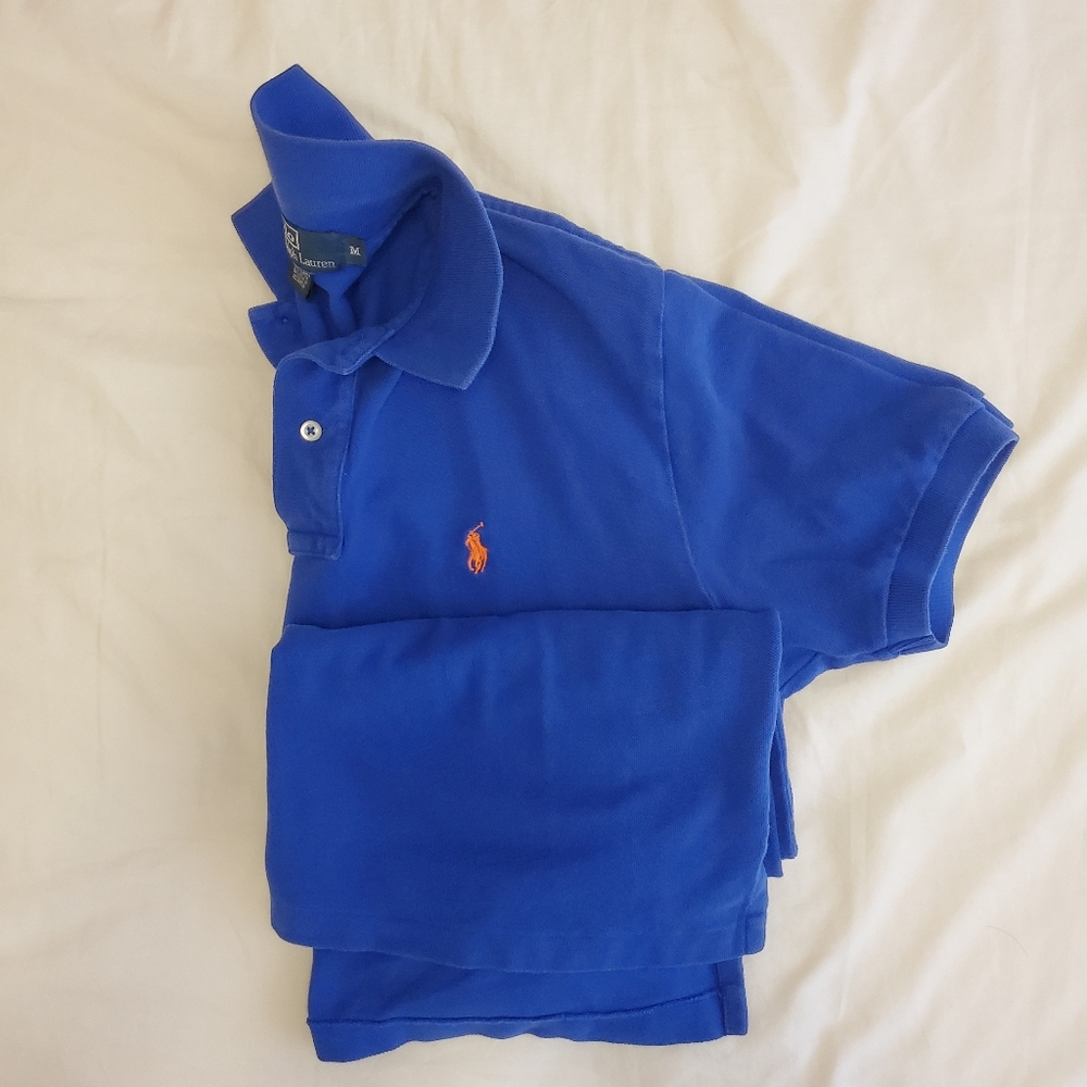 Ralph Lauren Polo Shirt Medium Cobalt Blue